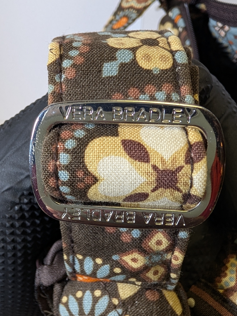 Vera Bradley Retired 2012 CANYON Pattern Quilted Shoulder Bag & Matching Coin Pu - Picture 8 of 11